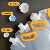 Sac liquide réutilisable à bec verseur, design imprimé personnalisé, fabriqué en Chine, pour riz, maïs, céréales, emballage en plastique transparent