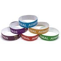Pulseras de Tyvek Personalizadas Económicas para Eventos, Pulseras de Papel Resistentes al Agua con Logotipo Personalizado para Admisión a Eventos