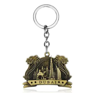 Professional Retail Custom Travel Memorial Metal Key Chain 3D Embossed Key Chain Industrial Products