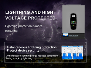 DATOUBOSS ระบบสำรองไฟแบบออฟกริดเป็นไฟบ้านกระแสสลับ 220V 230VAC เฟสเดียว ออลอินวัน พร้อมฟังก์ชั่น UPS กำลังไฟ 6200W 48V ระบบไฮบริดพลังงานแสงอาทิตย์พร้อม MPPT - Product Image 4