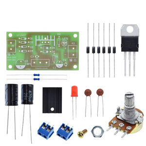 Kit de fuente de alimentación ajustable <span class=keywords><strong>LM317</strong></span>, piezas de entrenamiento de enseñanza de bricolaje continuo - Product Image 4