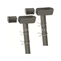 Lot de 2 kits de gouttières et tuyaux d'évacuation d'eau de pluie de 35 mm pour serre de jardin extérieure