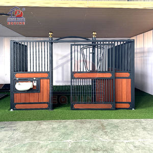 Prefeb chuồng ngựa kim loại mạ kẽm ngựa gian hàng phía trước cho chuồng ngựa - Product Image 4