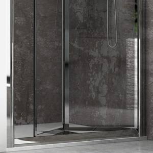 Puerta de Ducha Moderna Kamalu K045 de 70 cm con Vidrio Transparente, Marco de Acero Inoxidable y Aluminio, Apertura Pivotante con Bisagras Deslizantes para Baño y Hotel - Product Image 3