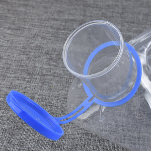 Pot urinaire transparent <span class=keywords><strong>pour</strong></span> hommes avec couvercle et échelle graduée, bouteille en plastique <span class=keywords><strong>pour</strong></span> usage nocturne, usage mains libres, embout urétral conique - Product Image 3