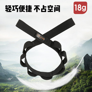 Xinda - Lazos de Cuerda de Nailon Negros, Conectores Multifuncionales para Equipo de Escalada, Equipo para Actividades al Aire Libre - Product Image 4