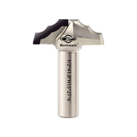 BushwaLk CNC Alat Pemotong Spiral End Mill PCD Berlian 1/2*52*H17.5*2T*6 dari Paduan Tungsten Kobalt AlTin yang Dapat Disesuaikan untuk Router CNC