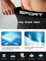 Shorts de sport pour hommes style gothique, longueur genou, haute élasticité, pour la course et l'entraînement de basketball, collants de compression motif visage souriant