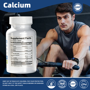 Comprimés OEM Calcium Magnésium <span class=keywords><strong>Zinc</strong></span> avec Vitamine D3 Collagène Saveur Myrtille pour Adultes Actifs Force Osseuse 90 Comprimés - Product Image 2
