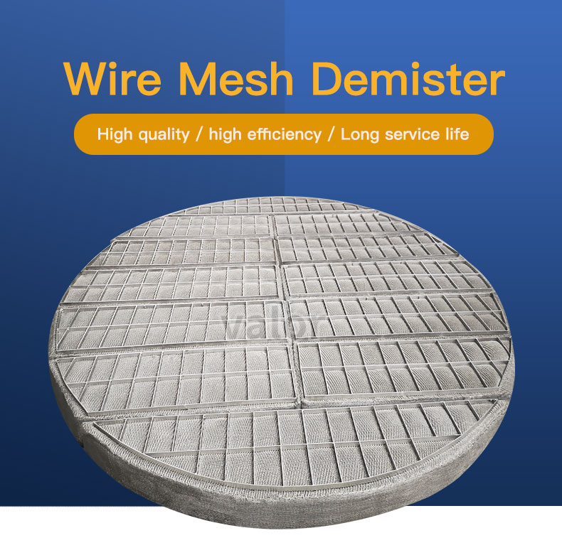 Highperformance Demister Pad Stainless Steel Knitted Mesh Mist