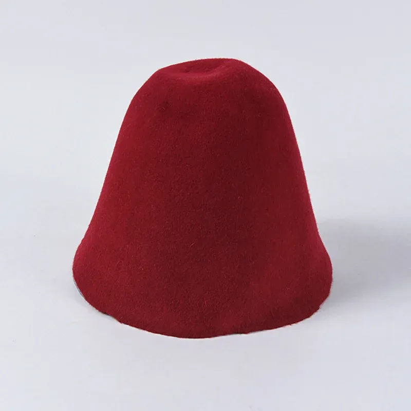NEW Fine Millenery Collection by August Accessories Red 100% Wool Cloche Hat NWT NWT Fine Millinery Collection By August Accessories Wine  main image 4