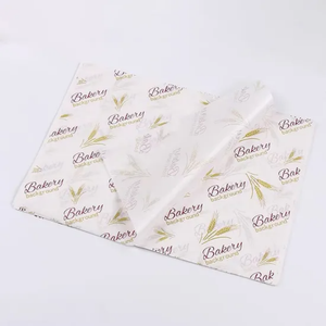 Customized Printed Logo <b>Parchment</b> Paper Burger Sandwich Wrap Oil-Proof Hot Dog Packaging with PE Coating for Cooked Food Cookies - Product Image 4