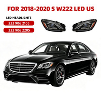 Ensemble de phares avant de remplacement 2229062105 2229062205 Classe S W222 Spécifications américaines Phare LED gauche et droit pour Mercedes-Benz 2018-2020