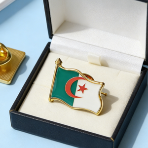 Distintivi Patriottici in Lega di Zinco Smaltati Tricolore, Accessori Elettroplaccati per Diplomatici e Collezioni - Product Image 3