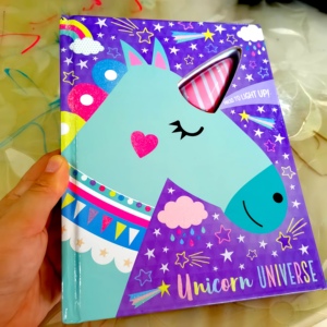 Children's Hardcover <strong>Book</strong> with Heart Sequin Cover &amp; Die-Cut Animal Shape with led light - Product Image 2