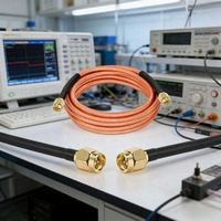 Cable Coaxial ANNXIN Premium RG142 SMA Macho a SMA Macho de 50 Ohmios, Extensión de Antena de Baja Pérdida para Equipos de Red 3G 4G 5G LTE