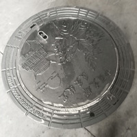 Couvercle de regard rond en fonte ductile anti-affaissement avec cadre