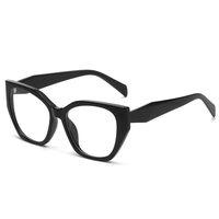 Lunettes de myopie à grand cadre pour célébrités d'internet, verres unis chauds croisés, bloquant le bleu, 5111