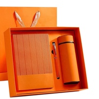Juego de Cuadernos de Negocios A5 con Logotipo Personalizado, Encuadernación Cosida, en Piel Sintética, con Bolsa de Regalo, Taza Aislada y Bolígrafo