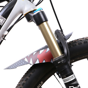 Guardabarros Antuke para bicicletas de montaña, estilo A, portátil, con diseño de fibra de carbono y bridas incluidas - Product Image 2