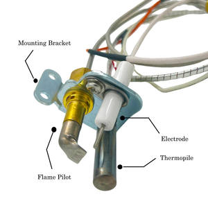 233-47845-05 Conjunto de quemador piloto-para <span class=keywords><strong>calentador</strong></span> de agua Bradford White <span class=keywords><strong>Honeywell</strong></span> NG - Product Image 5