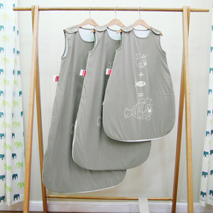 Saco de Dormir de Alta Calidad, Nuevo, Personalizado, Color Sólido, Rayas Verticales, Algodón 100%, para Bebés Recién Nacidos, Unisex, Juego de Regalo - Product Image 5