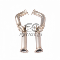 Tuyau d'échappement direct en alliage de titane sur mesure pour Porsche 718 GT4 RS 4.0L, tuyau d'échappement haute performance, ajustement parfait 1:1