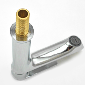 Brass Dài Miệng Phòng Tắm Lưu Vực Lưu Vực Đơn Làm Mát Vòi Nước 25 Gốm Van Lõi Kéo Dài Brass Chân OEM - Product Image 4