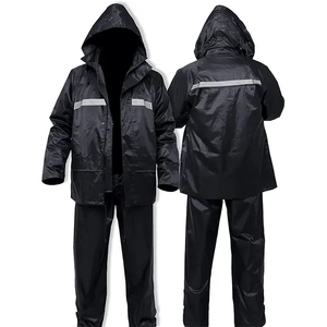 Traje Impermeable de Lluvia para <span class=keywords><strong>Hombre</strong></span>, Personalizado, Resistente, de Tela Oxford, Chaqueta y Pantalones, para Adultos, para Moto y Bicicleta - Product Image 4