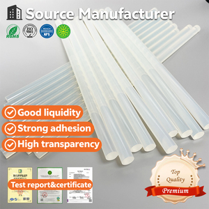 Barras de Pegamento Termofusible Transparente Blanco en Existencia para Unir Madera, Goma, Plástico y Espuma - Product Image 1