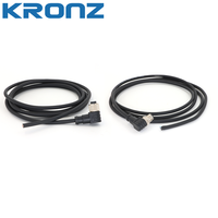 Câble pré-assemblé KRONZ M12 à 5 broches mâle coudé, blindé PVC 10M IP67, connecteur circulaire pour l'automatisation industrielle
