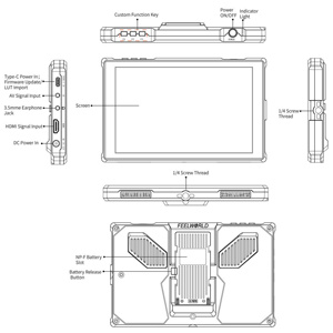 FEELWORLD FW759 PRO 7 Inch Touch Screen Camera <strong>Monitor</strong> HDMI IPS 1280x800 Field <strong>Video</strong> <strong>Monitor</strong>, OEM/ODM Factory Direct - Product Image 6