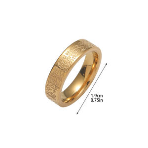 สิ่งที่ทำให้คุณแตกต่าง แหวนแฟชั่นสแตนเลสสตีลลายอัลกุรอาน อิสลาม อาหรับ มุสลิม สำหรับผู้หญิงและผู้ชาย ขายส่งสำหรับเทศกาลอีด - Product Image 5