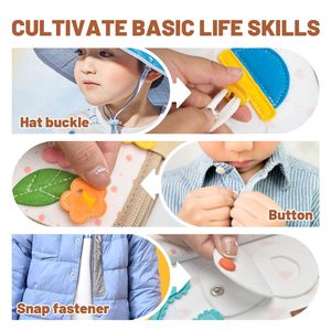 Livre sensoriel et planche d'activités en feutre pour l'apprentissage préscolaire, la motricité fine, le jeu sensoriel, jouet éducatif de voyage - Product Image 4