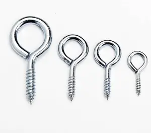 4.8/ 8.8/ 10.9/ 12.9 Grade High Quality Screw Hooks Special Zinc Plated Wood Cup Screw Wall Hook