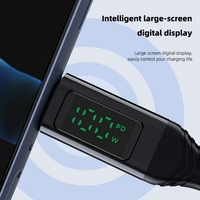 Câble USB Type C de haute qualité avec écran LED, charge rapide 120W, 1M 2M, câble de données pour téléphone portable Xiaomi