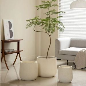 Macetas de Jardín de Fibra de Vidrio Zoom, <span class=keywords><strong>Grandes</strong></span>, Ecológicas, Duraderas, para Exteriores, con Orificio de Drenaje, <span class=keywords><strong>Autorriego</strong></span>, Personalizables - Product Image 1