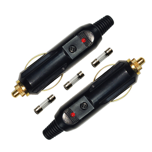 Spina accendisigari per auto maschio 12V presa motore adattatore per caricabatterie con fusibile <span class=keywords><strong>15A</strong></span> indicatore rosso accendino per trattore per auto - Product Image 2