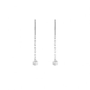 Produit boucles d'oreilles pour femmes 2025 nouvelle tendance Simple élégant boucles d'oreilles minimaliste Atile géométrique minceur chaînes d'oreille - Product Image 6