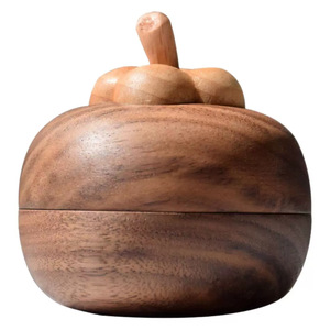 Diffuseur d'arômes en bois de noyer noir, petit modèle de table, sans flamme, pour la maison ou le bureau, fonctionne sur piles avec piles incluses - Product Image 5