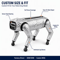 Combinaison de protection intégrale pour chien robot, isolante thermiquement, réfléchissante et aluminisée, pour la lutte contre les incendies, les secours et l'inspection