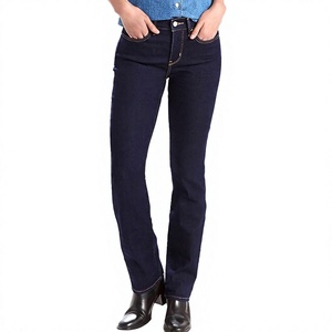 Jean en denim classique vintage pour femme (tailles plus grandes disponibles) – Longueur complète, délavage Island, séchage rapide, nylon/coton - Product Image 3