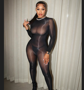 Gh8669-2025 새로운 기름 빛나는 말 기름 전신 점프 수트 섹시한 고밀도 꽉 팬티 스타킹 - Product Image 2