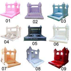 Château gonflable commercial gris moderne avec piscine à balles pour les locations de mariages et de fêtes de luxe - Product Image 6