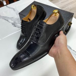 2026 Men's Party Shoes with Anti-Odor Rubber Toe Spring Autumn Winter Camouflage Genuine Leather Upper Lace-up Oxford Style - Product Image 6