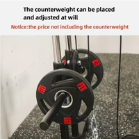 Máquina de Gimnasio Multifunción para el Hogar con Sistema de Poleas de Cruce de Cables para Pared para Jalón Dorsal y Remo Estación de Fitness Esencial