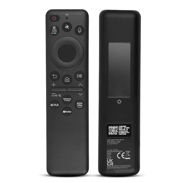 New Solar Voice Remote Control Replacement with Compatible with Neo QLED 8K QLED Samsung Smart TV