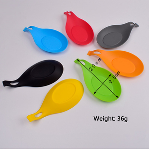 Commercio all'ingrosso personalizzato in Silicone multifunzionale poggia utensili da cucina resistenti al calore-vaso spatola porta cucchiaio poggia - Product Image 5