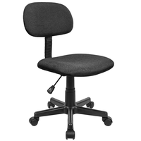 Chaise de bureau de petite taille de haute qualité Amhome, design moderne, siège en maille noir pivotant, hauteur réglable, roulettes lisses, accoudoirs