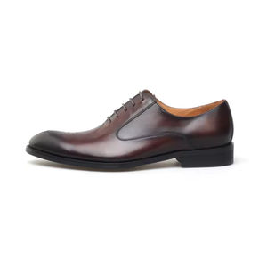 Zapatos Oxford de cuero genuino para hombre, estilo italiano de alta gama, con cordones, impermeables, hechos a mano, para boda, color verde olivo. - Product Image 3